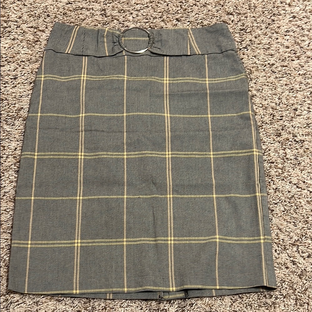 Soho Gray Pencil Skirt Knee-Length Work